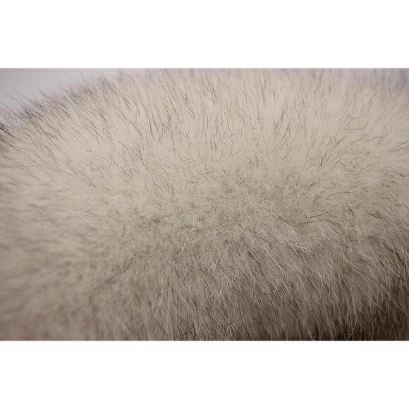 ⚡White Gray Fox Tail Fur Cosplay Toy HOOK Handbag Accessery Fashion Charm - Picture 7 of 9